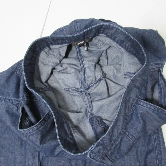 DKNY Chambray Casual Cargo Pants Size 4 - Picture 9 of 16